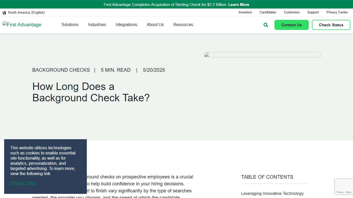 How Long Does a Background Check Take? | First Advantage